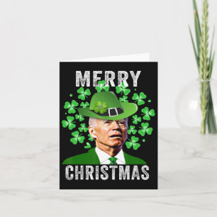 Funny St Patricks Day Joe Biden Confused Merry Ch Karte