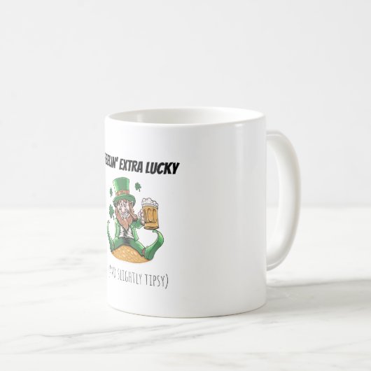 Funny St. Patrick's Day Kaffeetasse (VorderseiteRechts)