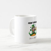 Funny St. Patrick's Day Kaffeetasse (Vorderseite Links)