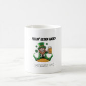 Funny St. Patrick's Day Kaffeetasse (Mittel)
