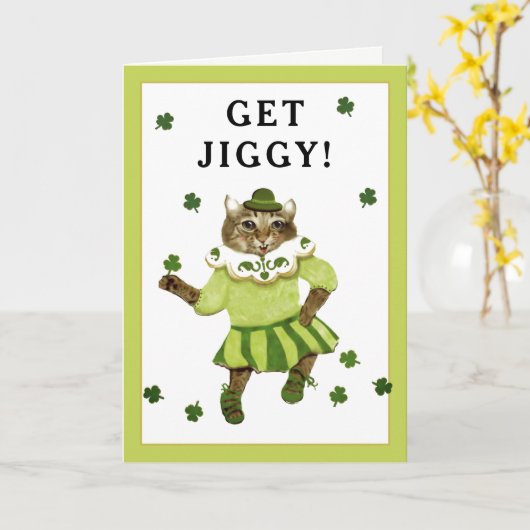 Funny St. Patrick's Day Karte (Gelbe Blume)