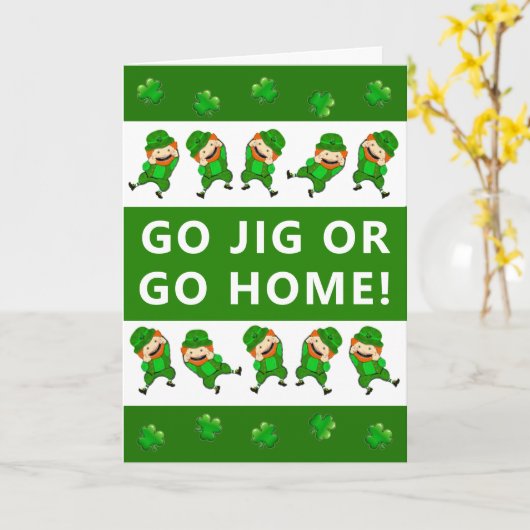 Funny St. Patrick's Day Karte (Gelbe Blume)