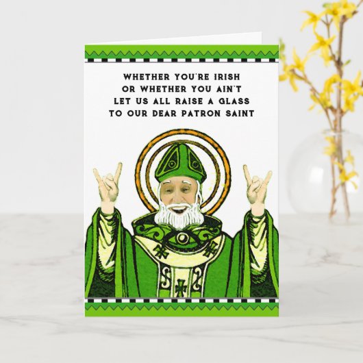 Funny St. Patrick's Day Karte (Gelbe Blume)