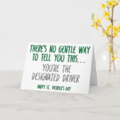 Funny St. Patrick's Day Karte (Gelbe Blume)