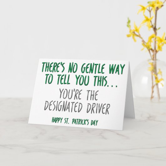 Funny St. Patrick's Day Karte (Gelbe Blume)