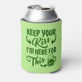 Funny St Patricks Day Kiss Deterrent | Irischer Bi Dosenkühler (Kanne Rückseite)
