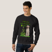Funny St Patricks Day Labrador Retriever Dog Niedl Sweatshirt (Vorne ganz)