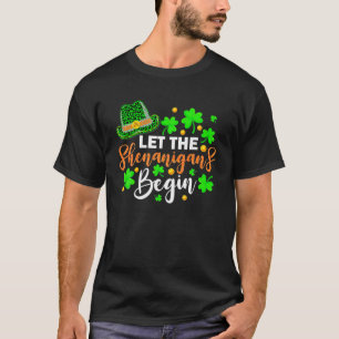 Funny St Patrick's Day Lass The Shenanigans T-Shirt