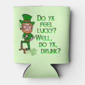 Funny St Patrick's Day Leprechaun Betrunken Dosenkühler (Vorderseite)
