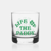 Funny St Patricks Day Life of the Paddy Group Whiskyglas (Vorderseite)