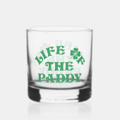 Funny St Patricks Day Life of the Paddy Group Whiskyglas (Rückseite)