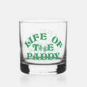 Funny St Patricks Day Life of the Paddy Group Whiskyglas (Rückseite)