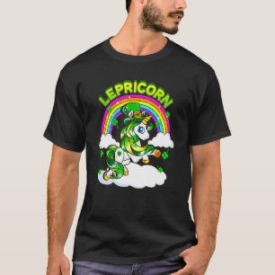 Funny St Patrick's Day Lucky Lepricorn Unicorn Rai T-Shirt