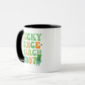 Funny St Patrick's Day Lucky Seit März 1997 Tasse (Vorderseite Links)