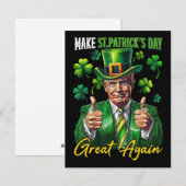 Funny St Patricks Day Parody  Feiertagskarte (Vorne/Hinten)