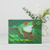 Funny St Patrick's Day Party Einladung (Stehend Vorderseite)