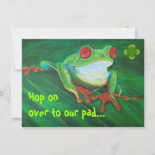 Funny St Patrick's Day Party Einladung (Vorderseite)