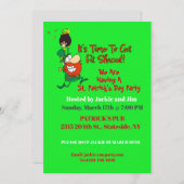 Funny St. Patrick's Day Party Einladung (Vorne/Hinten)