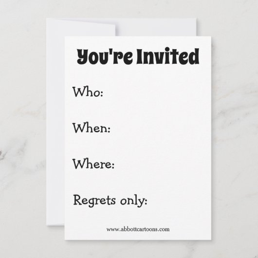 Funny St. Patrick's Day Party Einladungen (Rückseite)