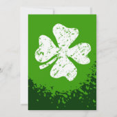 Funny St Patricks Day Party Einladungen | Benutzer (Rückseite)