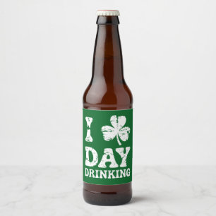Funny St. Patricks Day Party St Pats Sonnenbrand t Bierflaschenetikett