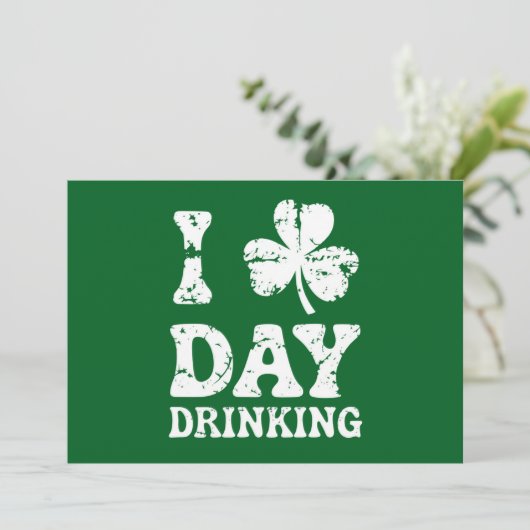 Funny St. Patricks Day Party St Pats Sonnenbrand t Einladung (Stehend Vorderseite)