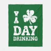 Funny St. Patricks Day Party St Pats Sonnenbrand t Fleecedecke (Vorderseite)