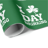 Funny St. Patricks Day Party St Pats Sonnenbrand t Geschenkpapier (Rolleneckpunkt)