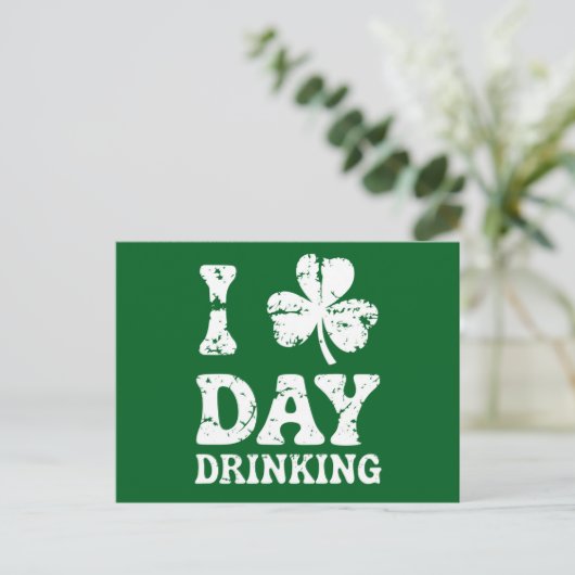 Funny St. Patricks Day Party St Pats Sonnenbrand t Postkarte (Stehend Vorderseite)