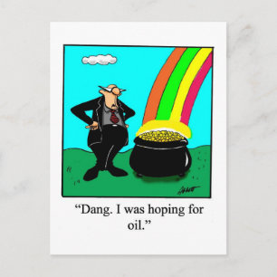 Funny St. Patrick's Day Postcard Postkarte