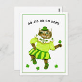 Funny St. Patrick's Day Postcard Postkarte (Vorne/Hinten)