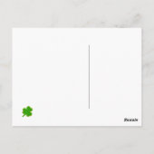 Funny St. Patrick's Day Postcard Postkarte (Rückseite)