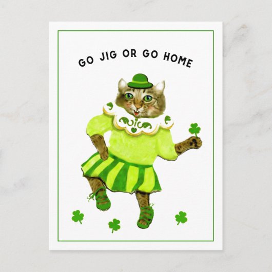Funny St. Patrick's Day Postcard Postkarte (Vorderseite)