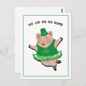 Funny St. Patrick's Day Postcard Postkarte (Vorne/Hinten)