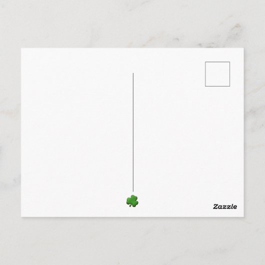 Funny St. Patrick's Day Postcards Postkarte (Rückseite)