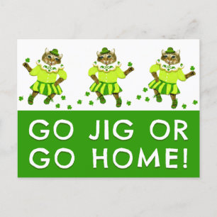 Funny St. Patrick's Day Postcards Postkarte