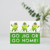 Funny St. Patrick's Day Postcards Postkarte (Stehend Vorderseite)