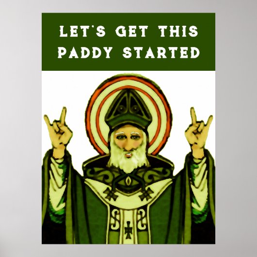 Funny St. Patrick's Day Poster (Vorne)