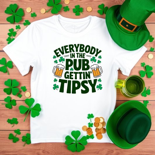Funny St. Patrick's Day Pub Drinking Party T-Shirt
