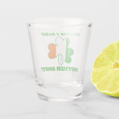 Funny St. Patrick's Day Pun Irish Flag Schnapsglas (Rückseite)