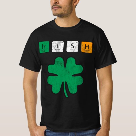 Funny St Patricks Day Science Teacher Irish Chemis T-Shirt (Vorderseite)
