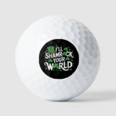 Funny St. Patrick's Day Shamrock Clover Titleist Golfball (Vorderseite)