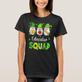 Funny St Patricks Day Shamrock Educator Squad Iris T-Shirt (Vorderseite)