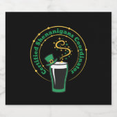 Funny St Patricks Day Shenanigans Beer Label Bierflaschenetikett (Einzelnes Label)