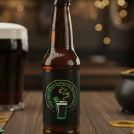 Funny St Patricks Day Shenanigans Beer Label Bierflaschenetikett