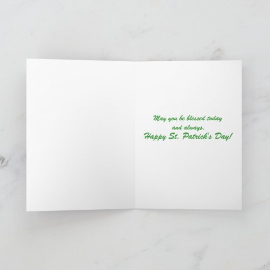 Funny St. Patrick's Day Sign Post Card Karte (Innenseite)