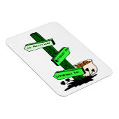 Funny St. Patrick's Day Sign Post Flexible Magnet (Rechte Seite)