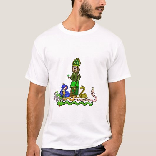 Funny St. Patrick's Day T - Shirt mit Schlangen (Vorderseite)
