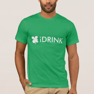 Funny St Patrick's Day T Shirt Slogan   ICH TRINKE