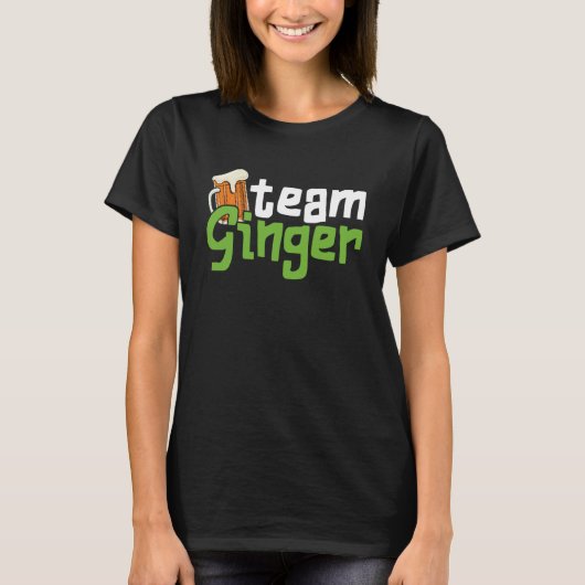 Funny St. Patrick's Day Team Ingwer Drinking Gesch T-Shirt (Vorderseite)